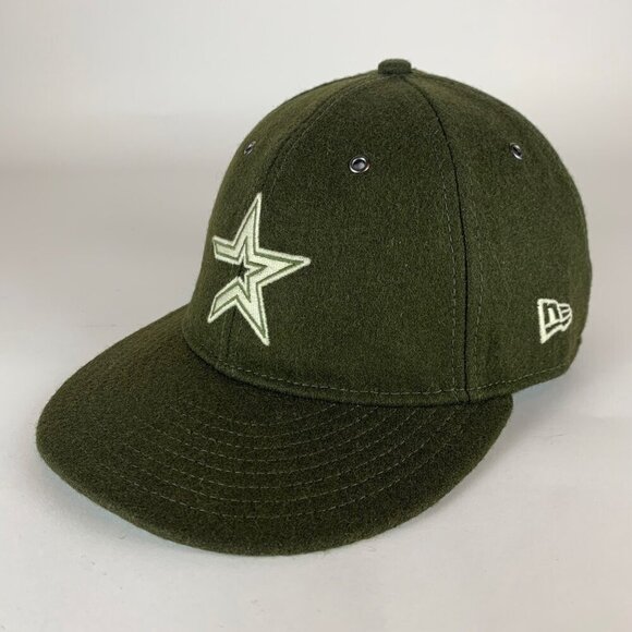 Houton Astros MLB Green New Era 59Fifty Retro Crown Fitted Hat 7 1/2 New - Picture 1 of 5